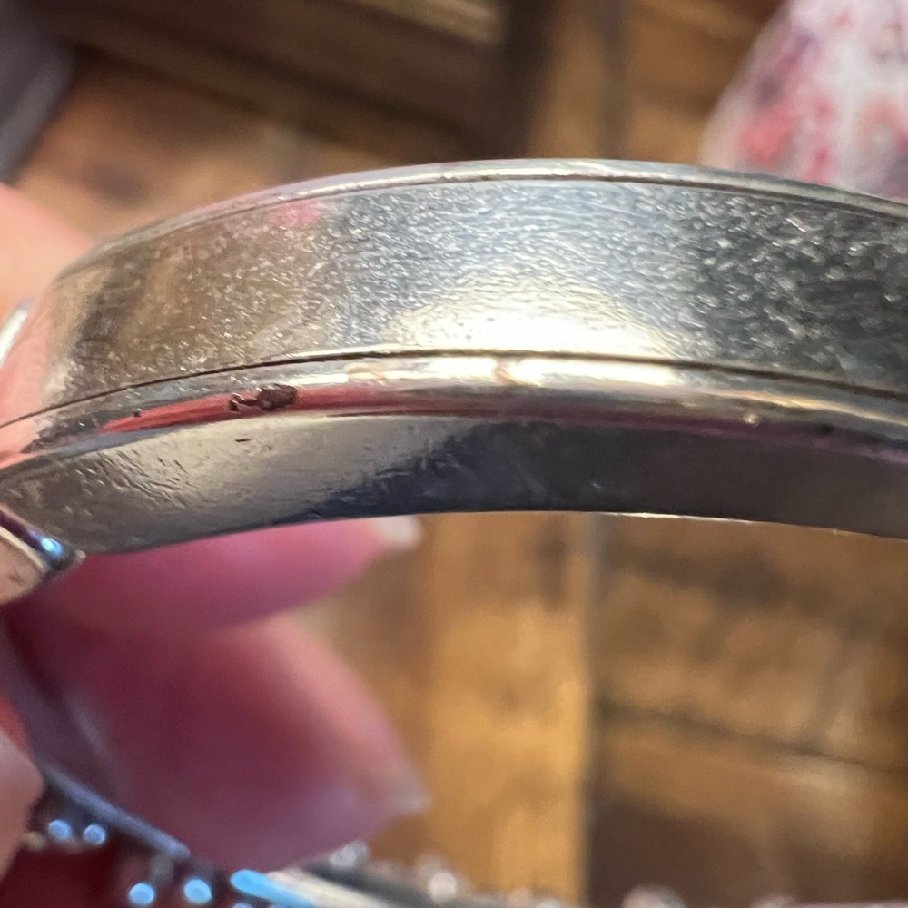 Brighton bangle bracelet. Silver tone, size medium - Picture 4 of 6